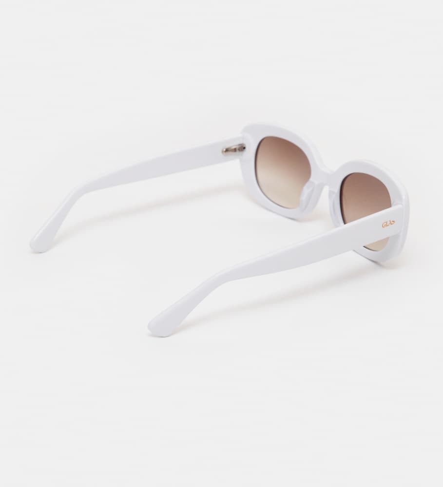 Maj White Sunglasses